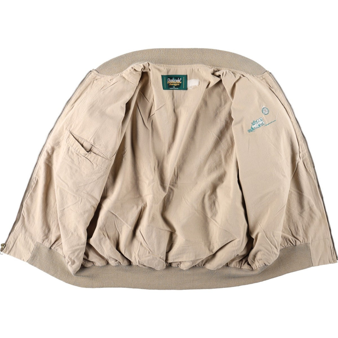 1990'S Dunbrooke Distinctive Images Cotton Blouson, Made in USA, Men's Size M (approx.) unclear Beige type Vintage Second Hand