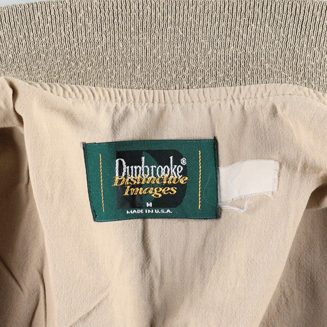 1990'S Dunbrooke Distinctive Images Cotton Blouson, Made in USA, Men's Size M (approx.) unclear Beige type Vintage Second Hand