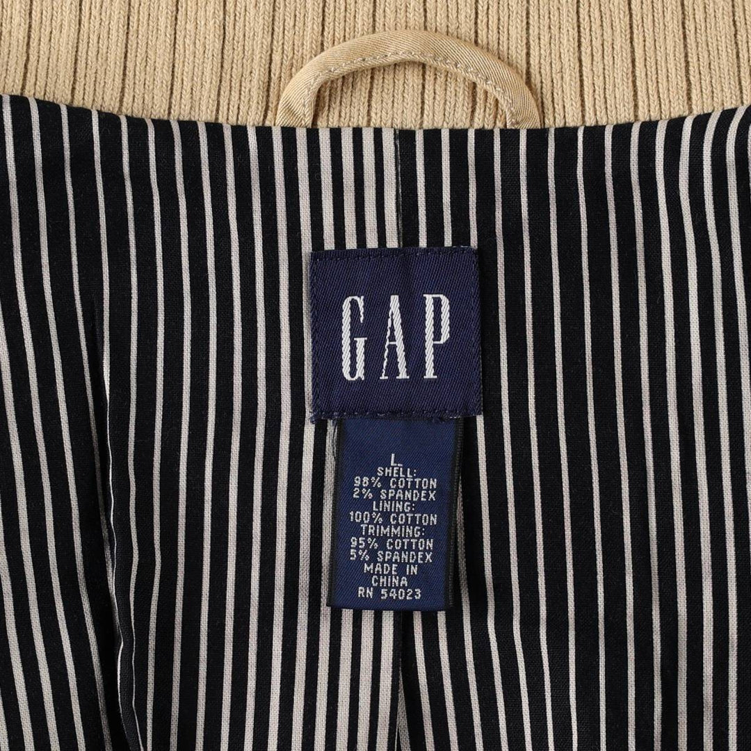 90'S GAP Old Gap Cotton Jacket, Men's Size L cotton Beige type Vintage Second Hand