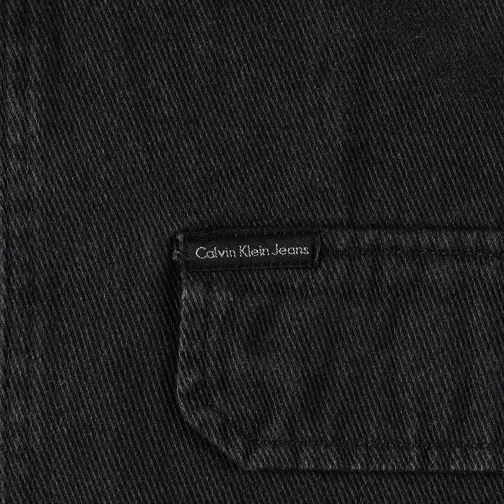 Calvin Klein Jeans Work Jacket, Men's Size XL cotton Charcoal Vintage Second Hand