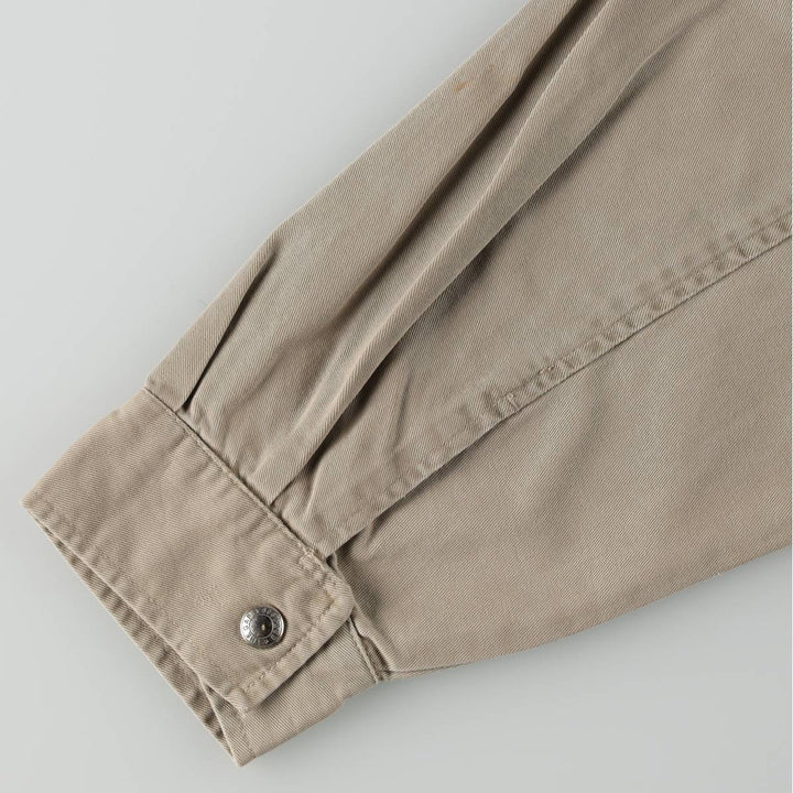90'S GAP Old Gap Cotton Pullover Anorak Hoodie (Men's Size L) cotton Beige type Vintage Second Hand