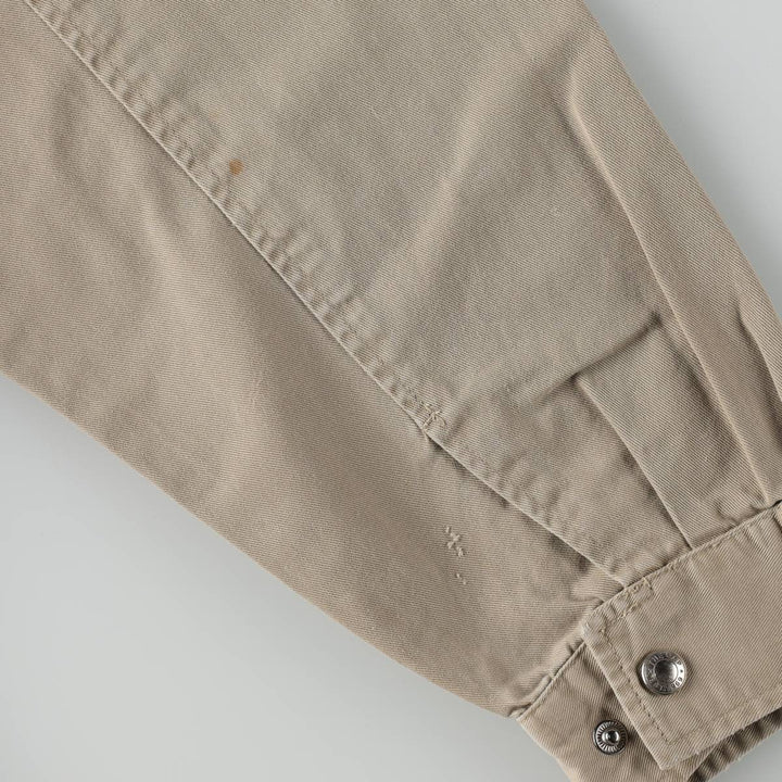 90'S GAP Old Gap Cotton Pullover Anorak Hoodie (Men's Size L) cotton Beige type Vintage Second Hand