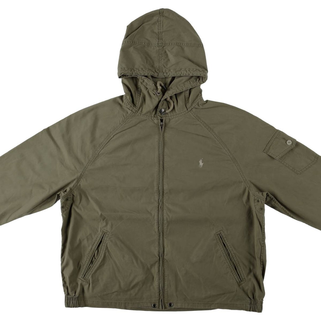 Ralph Lauren POLO RALPH LAUREN hooded cotton jacket, men's size XXL equivalent. cotton Khaki type Vintage Second Hand