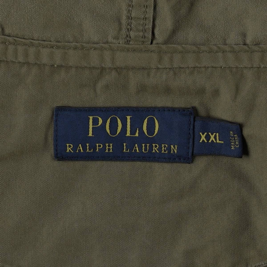 Ralph Lauren POLO RALPH LAUREN hooded cotton jacket, men's size XXL equivalent. cotton Khaki type Vintage Second Hand