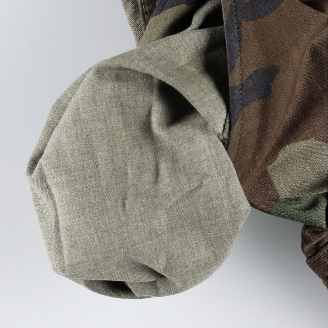 1980'S US Military Issue Camouflage Pattern Woodland Camo Military Cargo Pants, Made in USA, Medium-Regular Size (Men's W34 equivalent), Vintage cotton Khaki type Vintage Second Hand