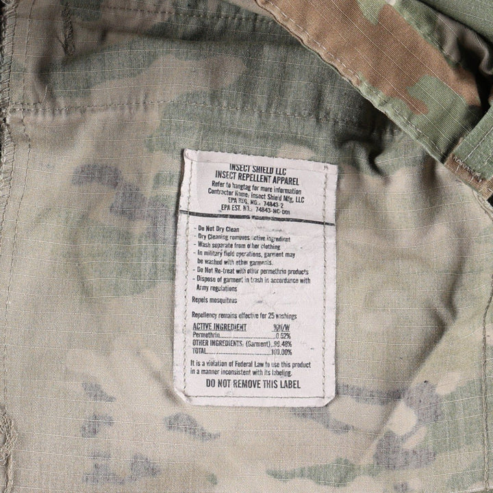 Genuine US military surplus Multicam camouflage pattern ripstop military cargo pants, made in the USA, medium-short size, equivalent to men's W34. Nylon Khaki type Vintage Second Hand