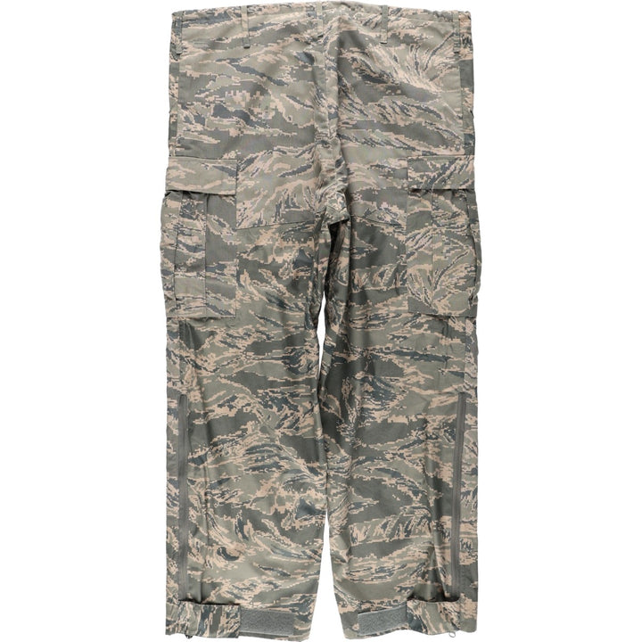 Large Size US Military Issue ABU Digital Tiger Camo Overpants, Made in USA, Large-Regular (Men's W41 equivalent) Nylon Khaki type Vintage Second Hand
