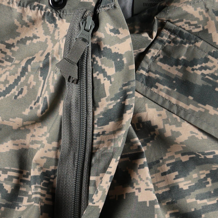 Large Size US Military Issue ABU Digital Tiger Camo Overpants, Made in USA, Large-Regular (Men's W41 equivalent) Nylon Khaki type Vintage Second Hand