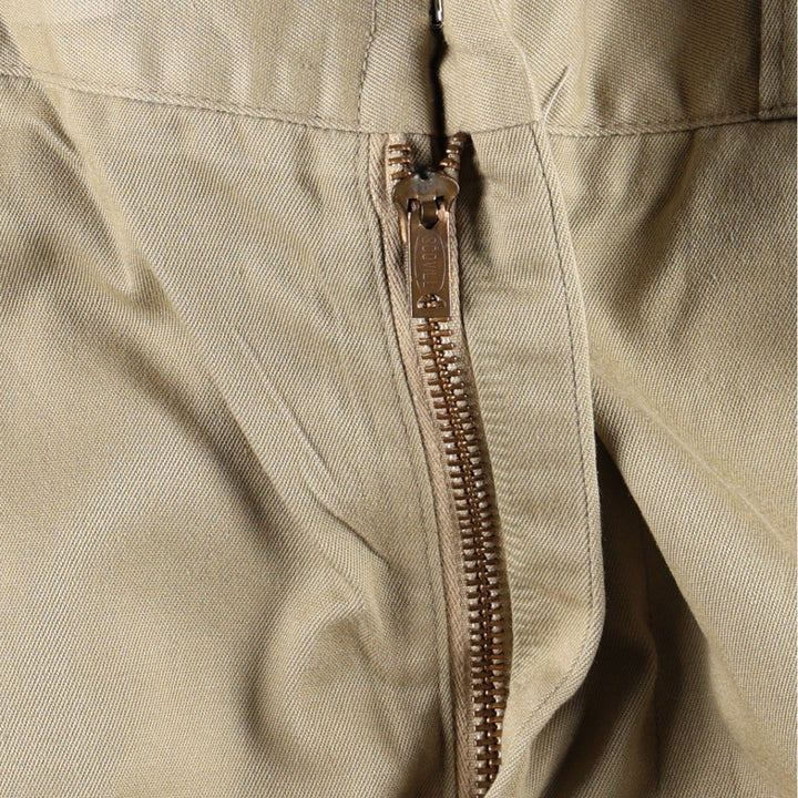 1970'S US Military Issue Dress Pants/Slacks, Made in USA, Size 33x32 (Men's W32 equivalent), Vintage. unclear Khaki type beige Vintage Second Hand