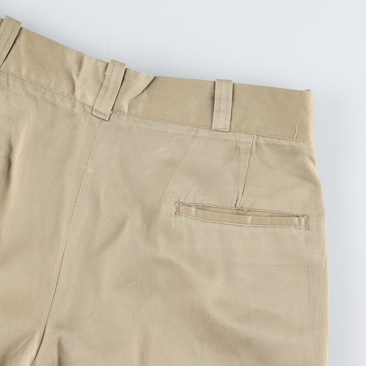 1970'S US Military Issue Dress Pants/Slacks, Made in USA, Size 33x32 (Men's W32 equivalent), Vintage. unclear Khaki type beige Vintage Second Hand