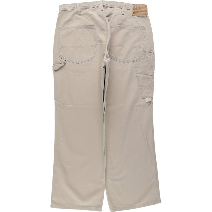 2000'S Ralph Lauren POLO JEANS COMPANY Painter Pants, Men's W36 (approx.) cotton Beige type Vintage Second Hand