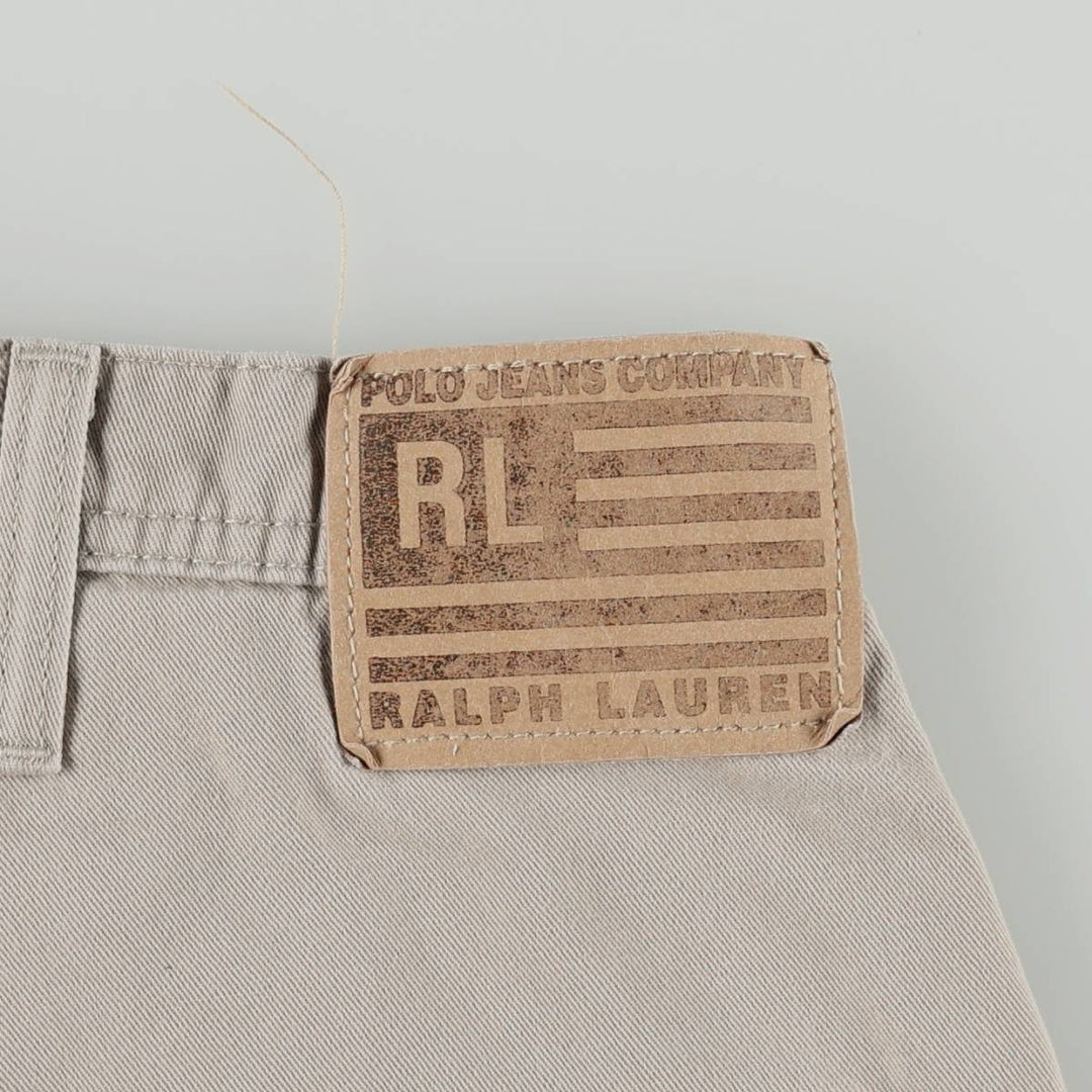 2000'S Ralph Lauren POLO JEANS COMPANY Painter Pants, Men's W36 (approx.) cotton Beige type Vintage Second Hand