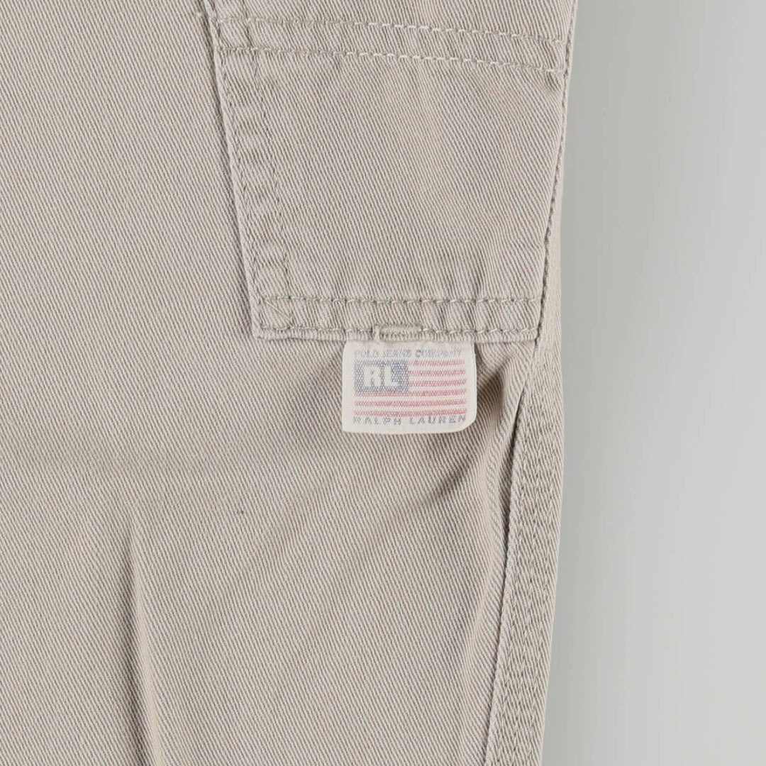 2000'S Ralph Lauren POLO JEANS COMPANY Painter Pants, Men's W36 (approx.) cotton Beige type Vintage Second Hand