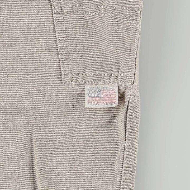 2000'S Ralph Lauren POLO JEANS COMPANY Painter Pants, Men's W36 (approx.) cotton Beige type Vintage Second Hand
