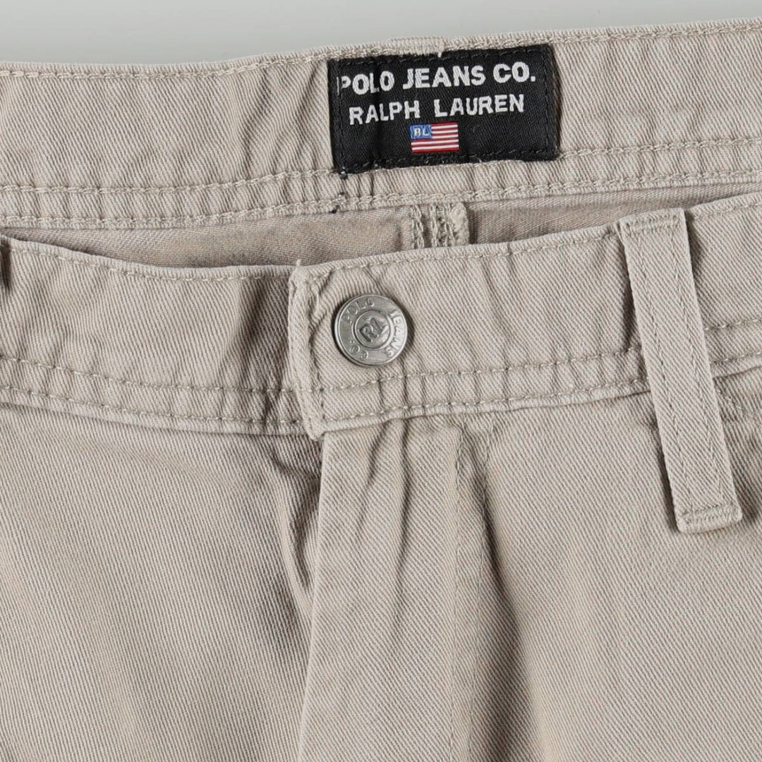 2000'S Ralph Lauren POLO JEANS COMPANY Painter Pants, Men's W36 (approx.) cotton Beige type Vintage Second Hand
