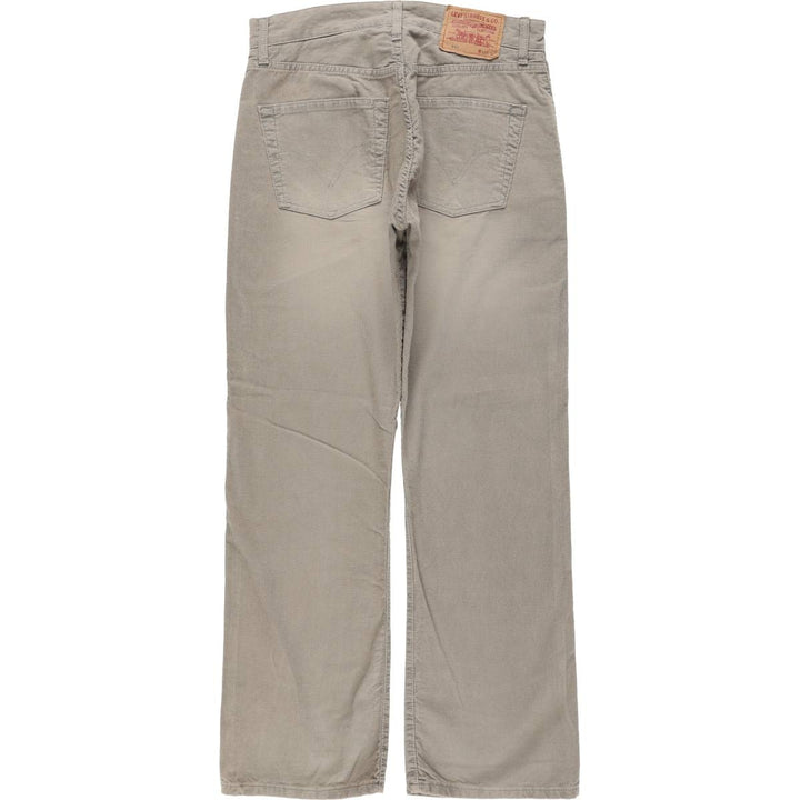 Levi's 401 2146 Euro Model Corduroy Pants, Men's Size W32 (approx.) cotton gray type Vintage Second Hand