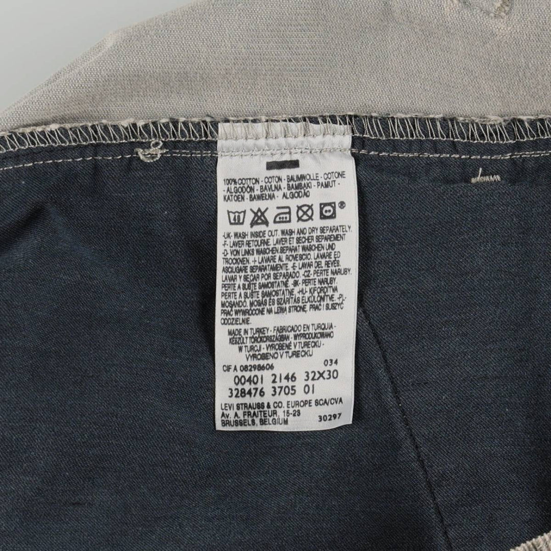 Levi's 401 2146 Euro Model Corduroy Pants, Men's Size W32 (approx.) cotton gray type Vintage Second Hand