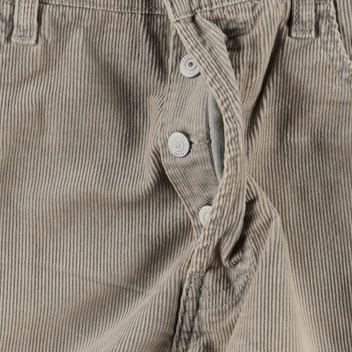 Levi's 401 2146 Euro Model Corduroy Pants, Men's Size W32 (approx.) cotton gray type Vintage Second Hand