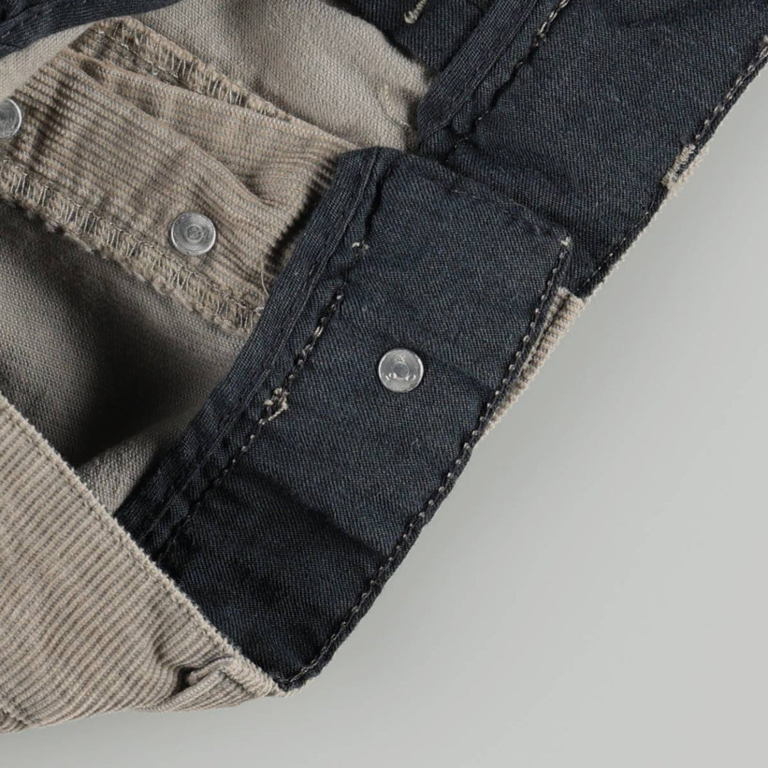 Levi's 401 2146 Euro Model Corduroy Pants, Men's Size W32 (approx.) cotton gray type Vintage Second Hand