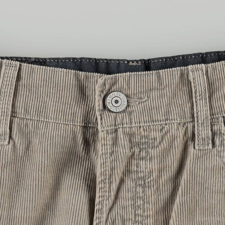 Levi's 401 2146 Euro Model Corduroy Pants, Men's Size W32 (approx.) cotton gray type Vintage Second Hand