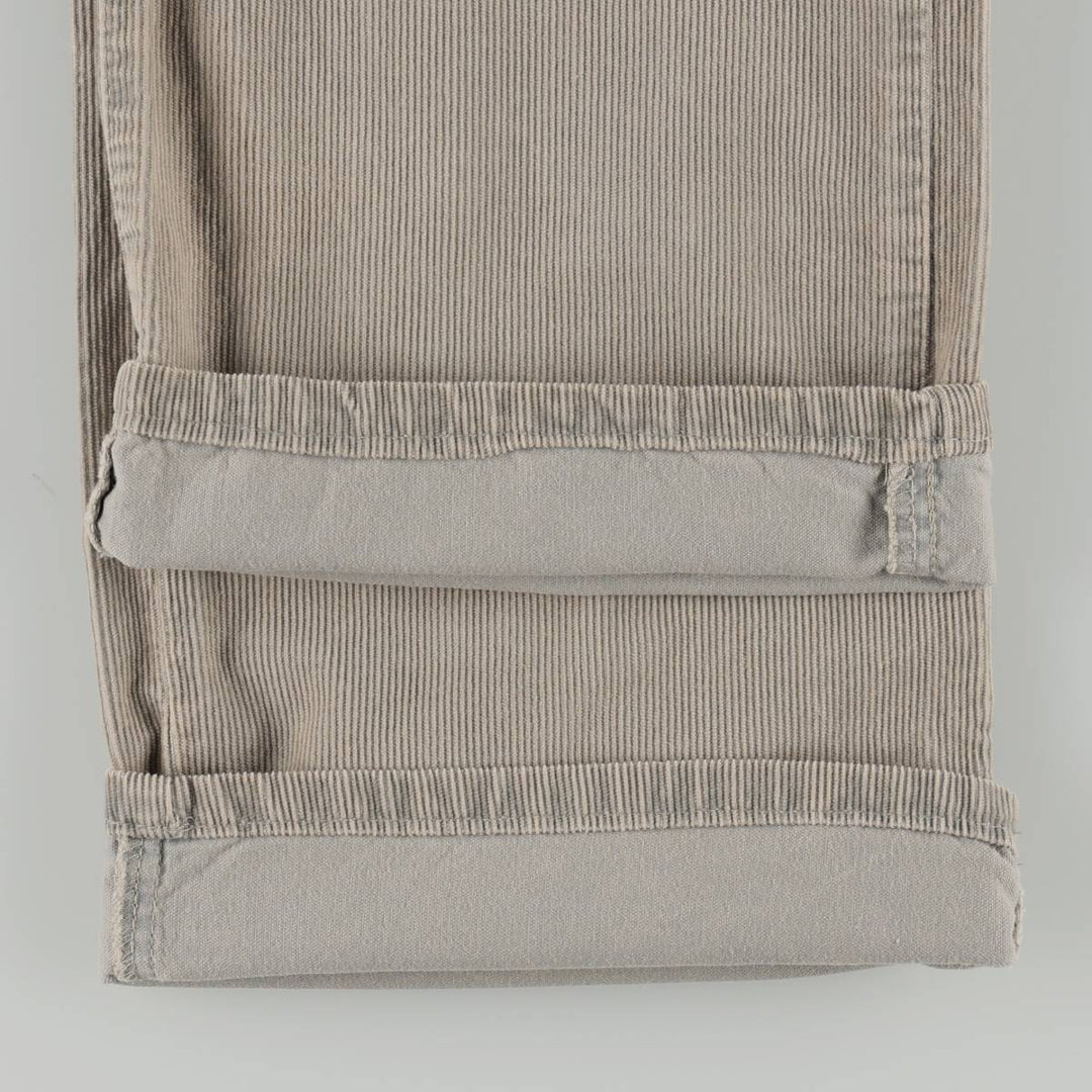Levi's 401 2146 Euro Model Corduroy Pants, Men's Size W32 (approx.) cotton gray type Vintage Second Hand