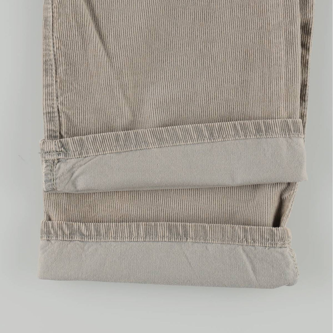 Levi's 401 2146 Euro Model Corduroy Pants, Men's Size W32 (approx.) cotton gray type Vintage Second Hand