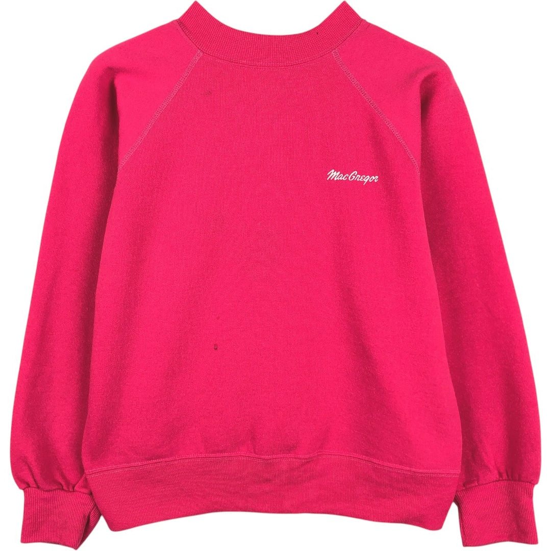 70'S Gad-abouts McGREGOR Print Sweatshirt, Made in USA, Women's Size L (Equivalent), Vintage polyester pink type Vintage Second Hand