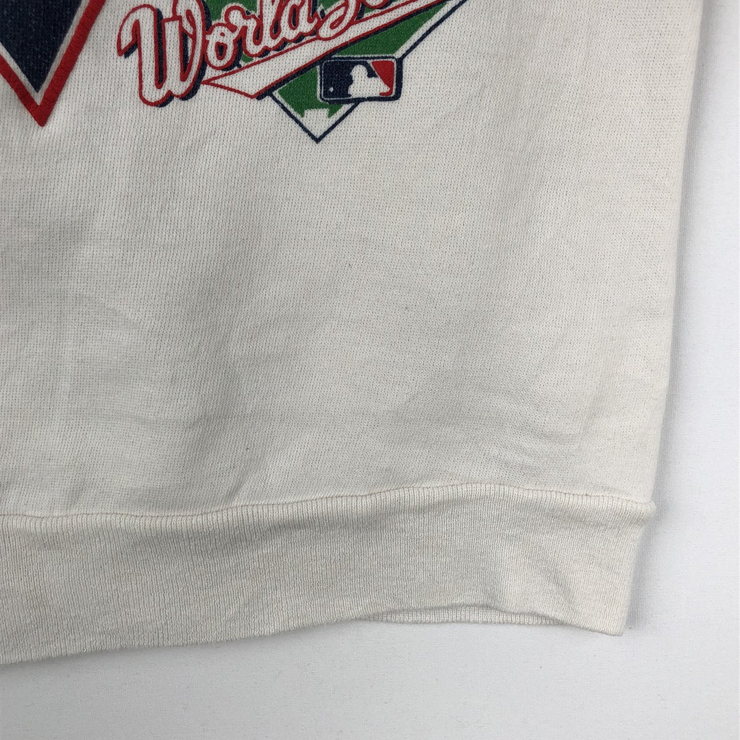 80'S Tultex Minnesota Twins Print Sweatshirt, Made in USA, Women's Size M (approx.), Vintage cotton white type Vintage Second Hand