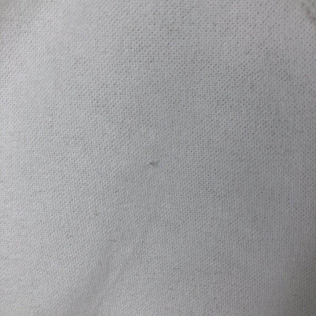 80'S Hanes Mickey Mouse Flag Pattern Character Sweatshirt, Made in USA, Men's XL equivalent, Vintage cotton white type Vintage Second Hand