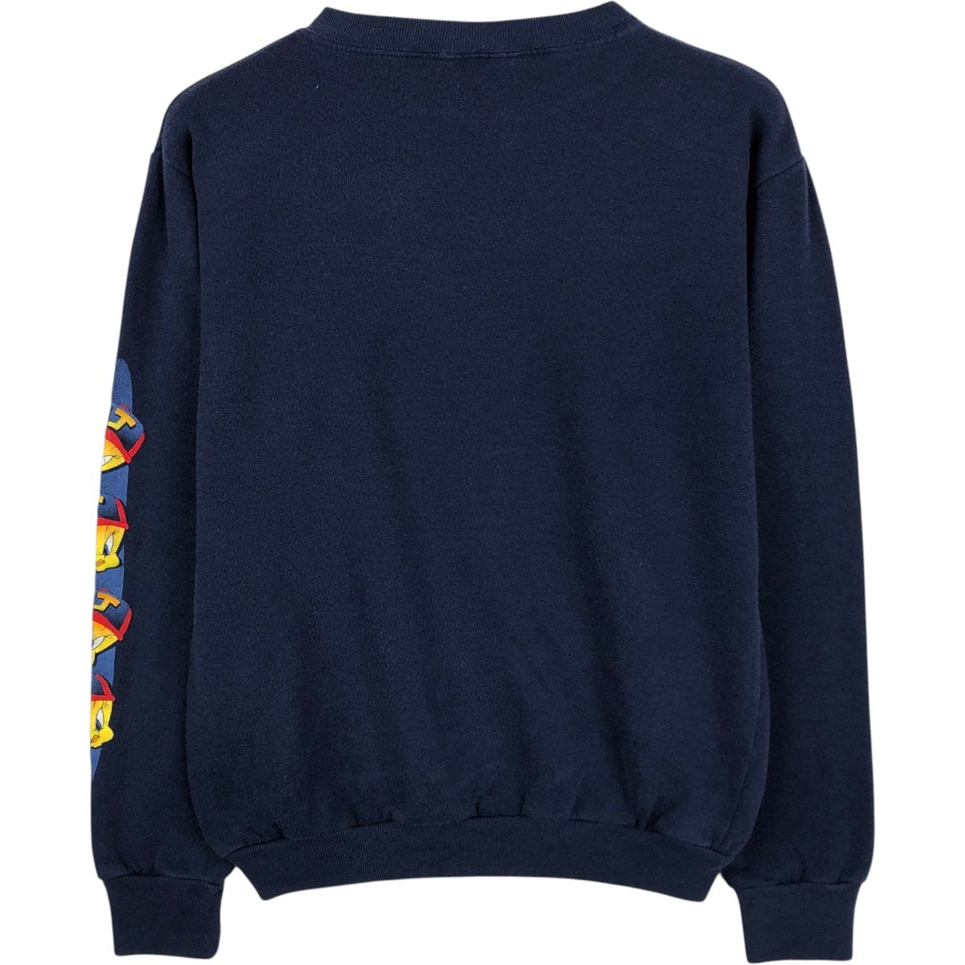 90'S Looney Tunes Tweety character sweatshirt, women's size M equivalent, vintage. unclear navy blue type Vintage Second Hand