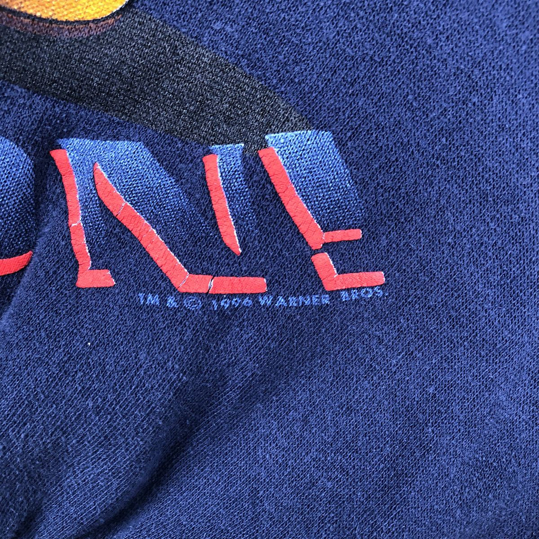 90'S Looney Tunes Tweety character sweatshirt, women's size M equivalent, vintage. unclear navy blue type Vintage Second Hand