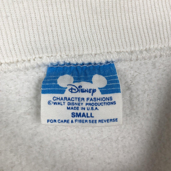 1980'S Disney Mickey Mouse Character Sweatshirt, Made in USA, Women's Size S (Equivalent), Vintage polyester white type Vintage Second Hand