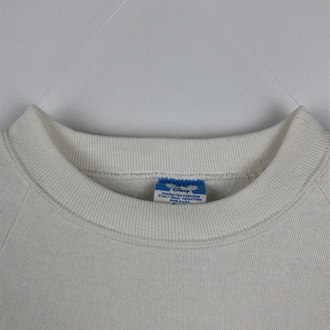 1980'S Disney Mickey Mouse Character Sweatshirt, Made in USA, Women's Size S (Equivalent), Vintage polyester white type Vintage Second Hand