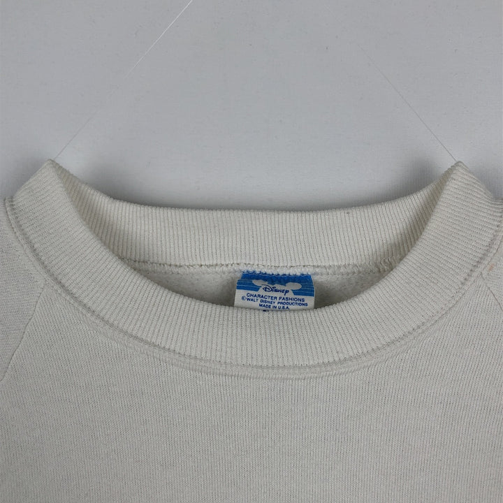 1980'S Disney Mickey Mouse Character Sweatshirt, Made in USA, Women's Size S (Equivalent), Vintage polyester white type Vintage Second Hand