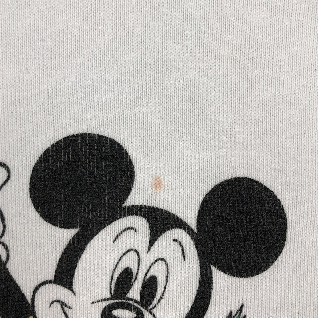 1980'S Disney Mickey Mouse Character Sweatshirt, Made in USA, Women's Size S (Equivalent), Vintage polyester white type Vintage Second Hand
