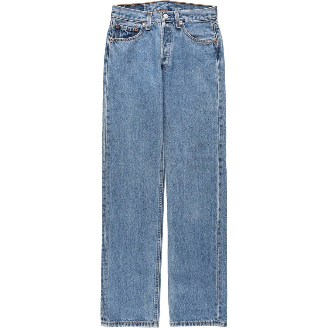 2000'S Levi's 701-0193 STUDENT Straight Denim Pants, Made in USA, Women's Size L (W27 equivalent) cotton blue type Vintage Second Hand