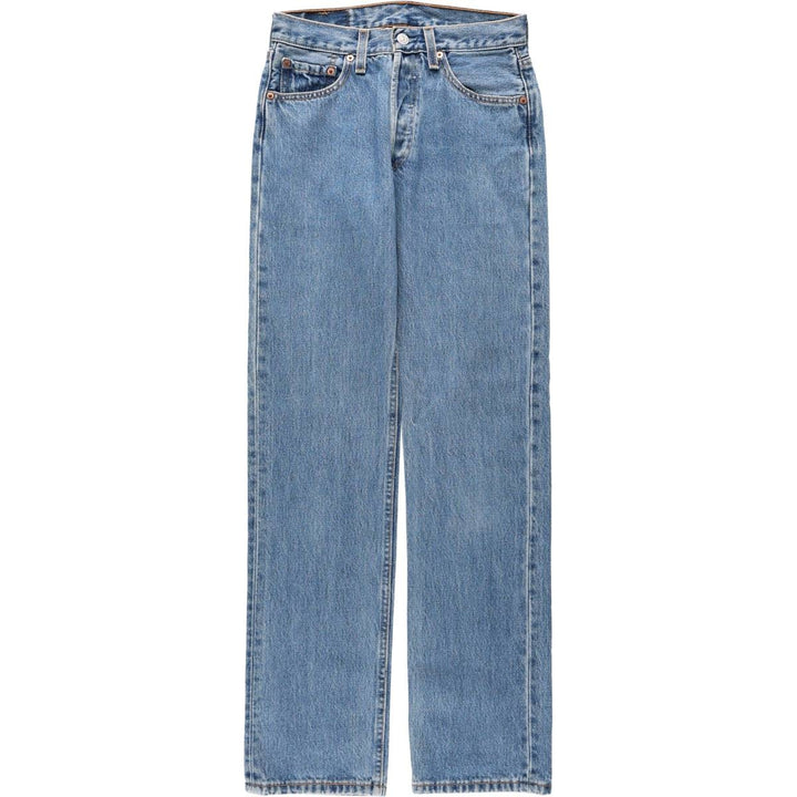 2000'S Levi's 701-0193 STUDENT Straight Denim Pants, Made in USA, Women's Size L (W27 equivalent) cotton blue type Vintage Second Hand