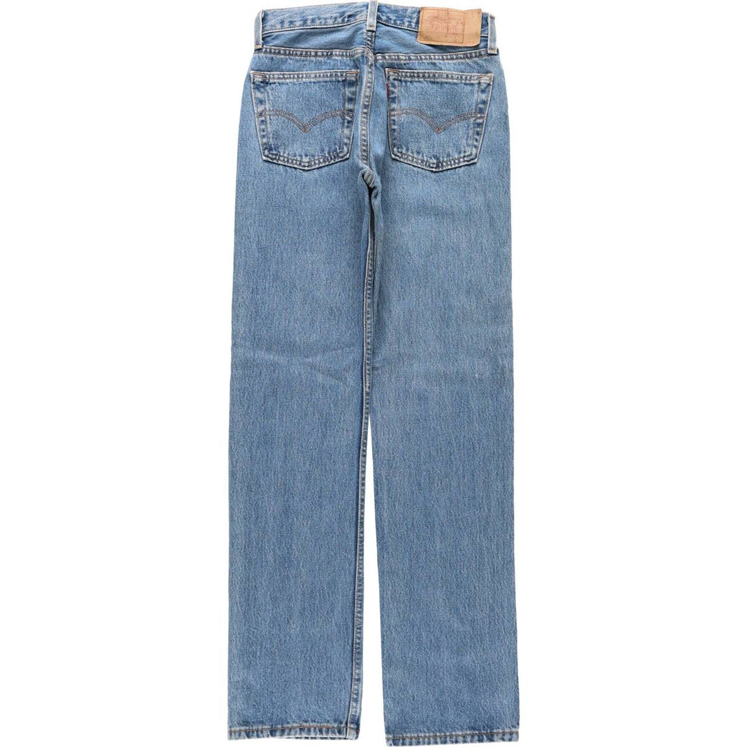 2000'S Levi's 701-0193 STUDENT Straight Denim Pants, Made in USA, Women's Size L (W27 equivalent) cotton blue type Vintage Second Hand