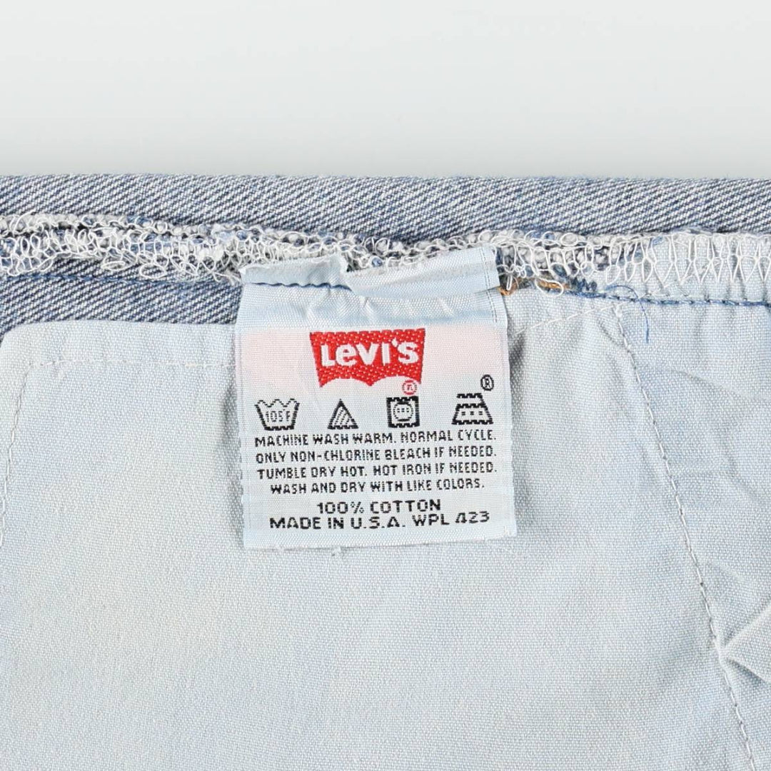 2000'S Levi's 701-0193 STUDENT Straight Denim Pants, Made in USA, Women's Size L (W27 equivalent) cotton blue type Vintage Second Hand