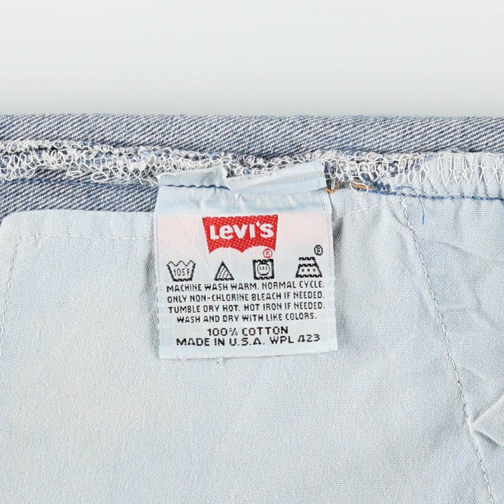 2000'S Levi's 701-0193 STUDENT Straight Denim Pants, Made in USA, Women's Size L (W27 equivalent) cotton blue type Vintage Second Hand