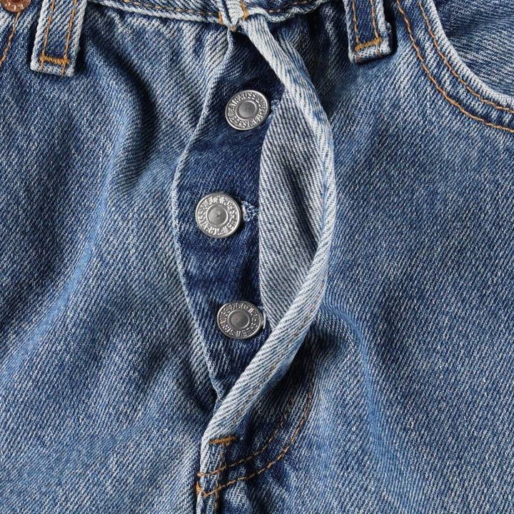 2000'S Levi's 701-0193 STUDENT Straight Denim Pants, Made in USA, Women's Size L (W27 equivalent) cotton blue type Vintage Second Hand