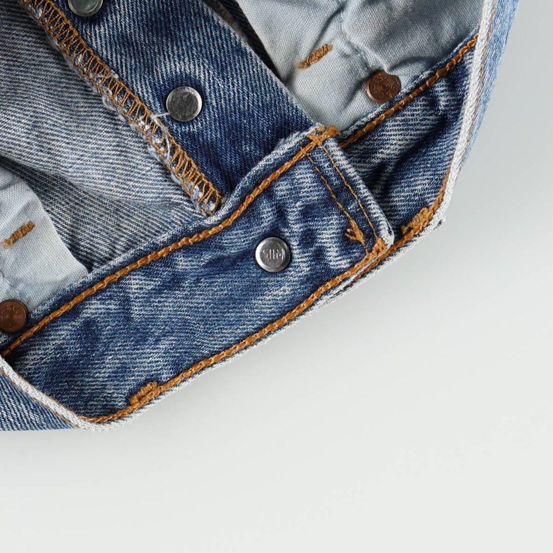 2000'S Levi's 701-0193 STUDENT Straight Denim Pants, Made in USA, Women's Size L (W27 equivalent) cotton blue type Vintage Second Hand