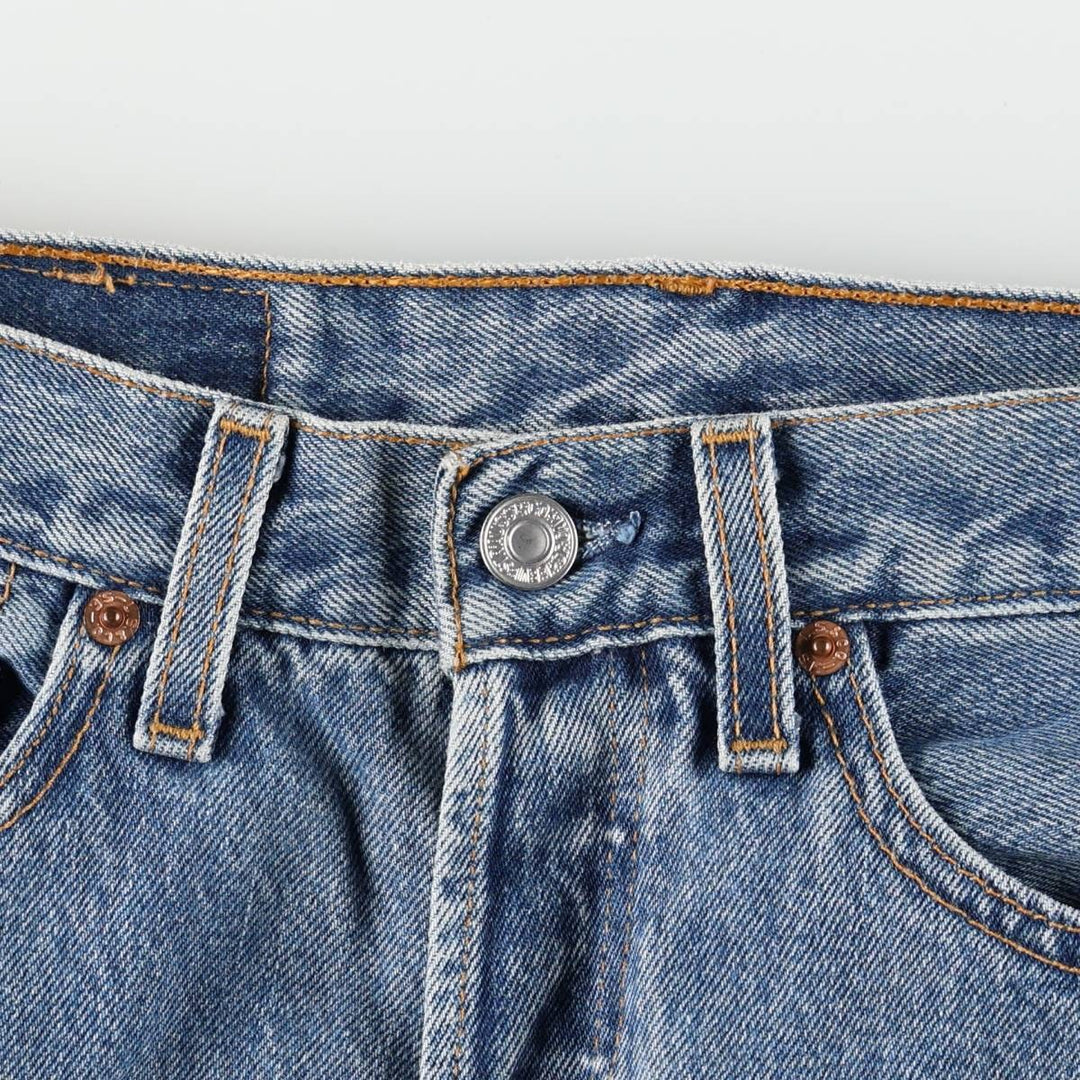 2000'S Levi's 701-0193 STUDENT Straight Denim Pants, Made in USA, Women's Size L (W27 equivalent) cotton blue type Vintage Second Hand