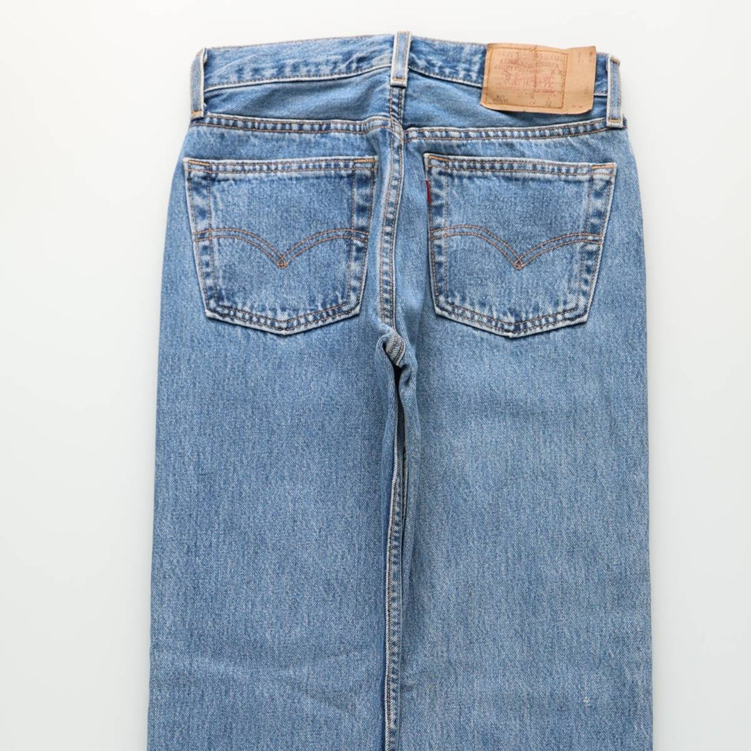 2000'S Levi's 701-0193 STUDENT Straight Denim Pants, Made in USA, Women's Size L (W27 equivalent) cotton blue type Vintage Second Hand