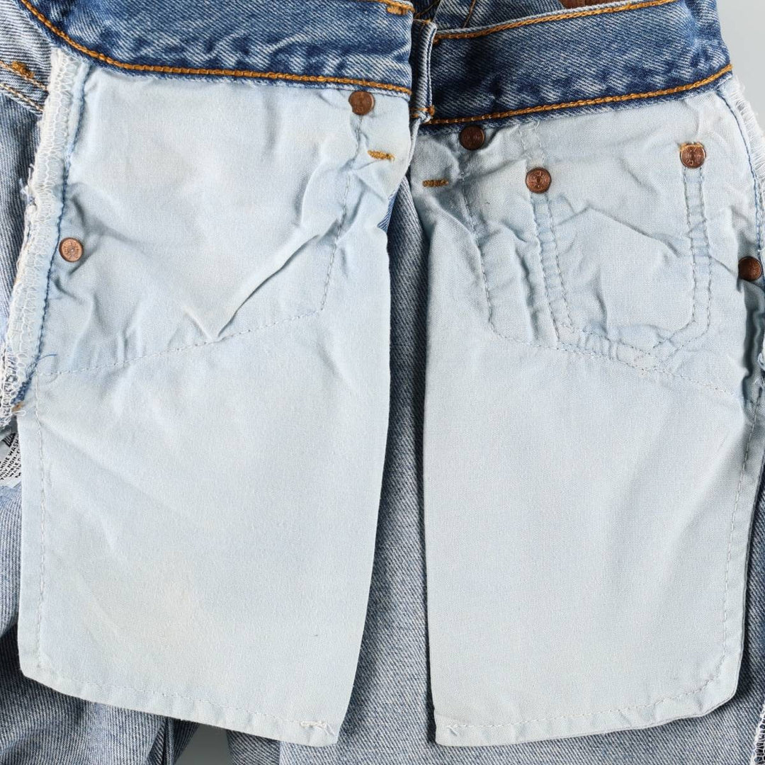 2000'S Levi's 701-0193 STUDENT Straight Denim Pants, Made in USA, Women's Size L (W27 equivalent) cotton blue type Vintage Second Hand