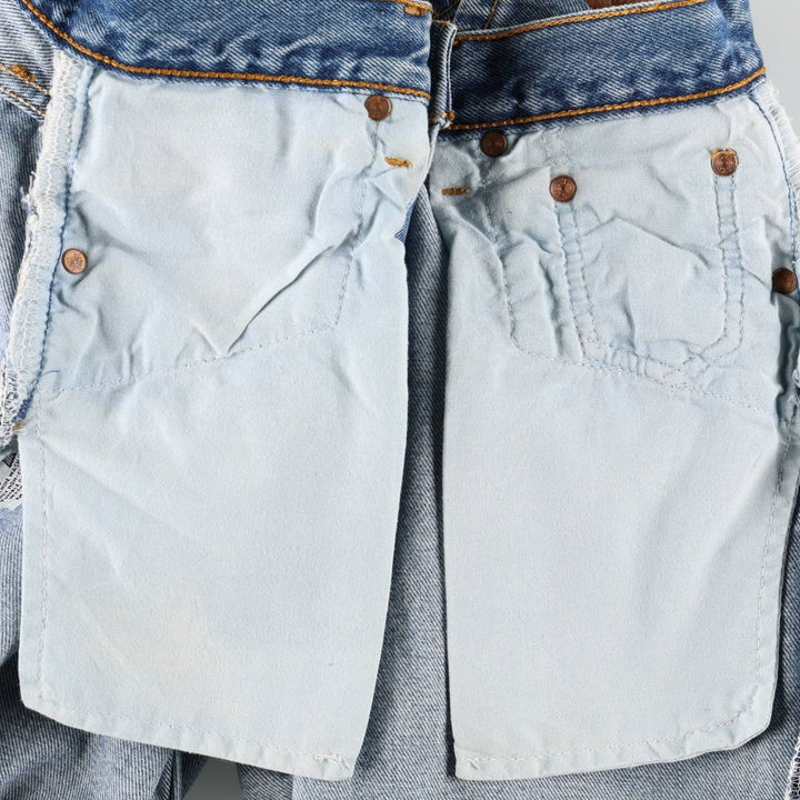 2000'S Levi's 701-0193 STUDENT Straight Denim Pants, Made in USA, Women's Size L (W27 equivalent) cotton blue type Vintage Second Hand