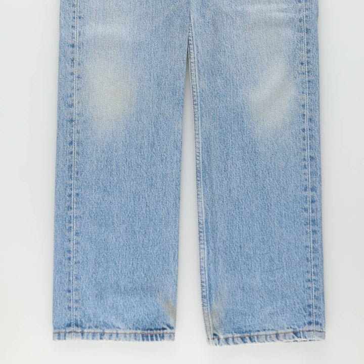 1990'S Levi's 501-0114 Straight Denim Pants, Made in USA, Women's Size L (equivalent to W28), Vintage cotton blue type Vintage Second Hand