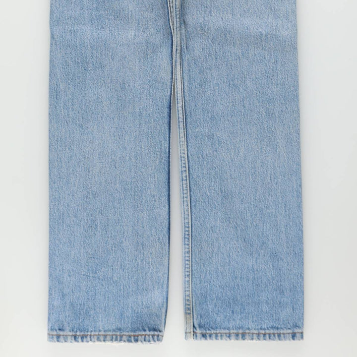1990'S Levi's 501-0114 Straight Denim Pants, Made in USA, Women's Size L (equivalent to W28), Vintage cotton blue type Vintage Second Hand