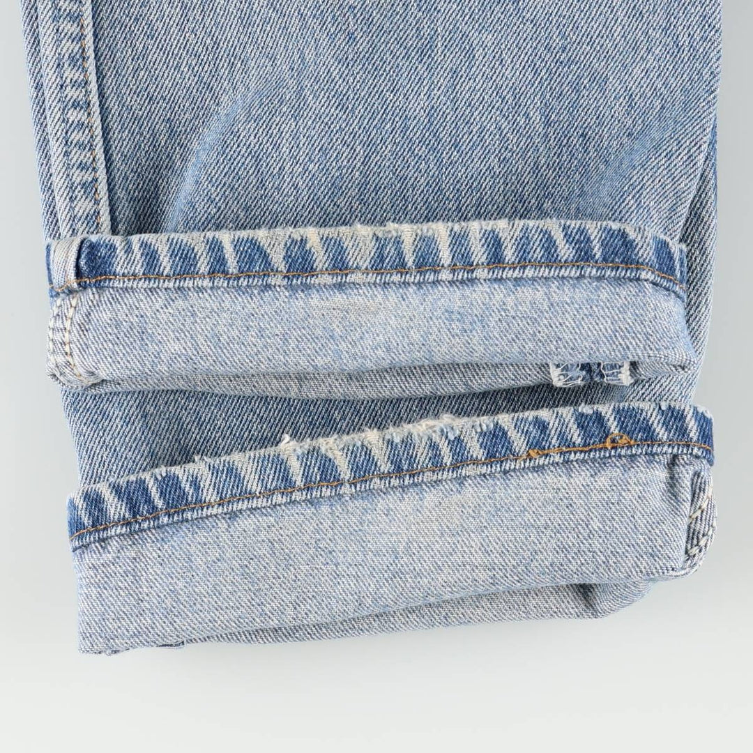 1990'S Levi's 501-0114 Straight Denim Pants, Made in USA, Women's Size L (equivalent to W28), Vintage cotton blue type Vintage Second Hand