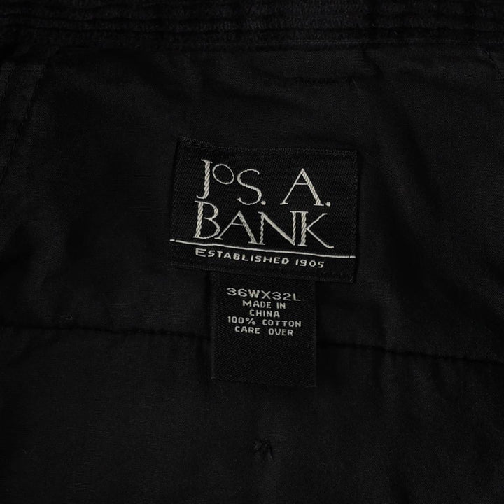 JOS. A. BANK corduroy pants, men's size W36 (approx.) cotton black type Vintage Second Hand